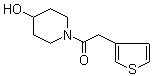 1-(4-Hydroxy-1-piperidinyl)-2-(3-thienyl)ethanone molecular structure (CAS 916791-31-6)