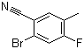 2-Bromo-4-fluoro-5-methylbenzonitrile molecular structure (CAS 916792-07-9)