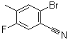 结构式 CAS# 916792-11-5, 2-溴-5-氟-4-甲基苯甲腈