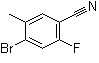 结构式 CAS# 916792-13-7, 4-溴-2-氟-5-甲基苯甲腈