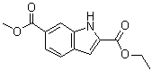 1H-Indole-2,6-dicarboxylic acid 2-ethyl 6-methyl ester molecular structure (CAS 916792-63-7)