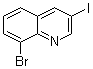 8-Bromo-3-iodoquinoline molecular structure (CAS 917251-85-5)