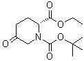 structure of CAS# 917344-15-1, (2R)-5-Oxo-1,2-piperidinedicarboxylic acid 1-(1,1-dimethylethyl) 2-ethyl ester
