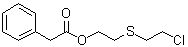 Benzeneacetic acid 2-[(2-chloroethyl)thio]ethyl ester molecular structure (CAS 91767-54-3)