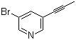 3-Bromo-5-(prop-1-ynyl)pyridine molecular structure (CAS 917772-69-1)
