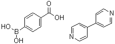 结构式 CAS# 917814-66-5, 4-硼酸基苯甲酸与4,4'-联吡啶的化合物