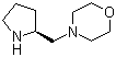 结构式 CAS# 91790-91-9, (S)-4-(2-吡咯烷基甲基)吗啉