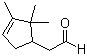 structure of CAS# 91819-58-8, 2,2,3-Trimethyl-3-cyclopentene-1-acetaldehyde