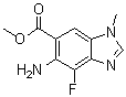 6-Amino-7-fluoro-3-methyl-benzimidazole-5-carboxylic acid methyl ester molecular structure (CAS 918321-20-7)