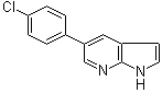 5-(4-Chlorophenyl)-1H-pyrrolo[2,3-b]pyridine molecular structure (CAS 918516-27-5)