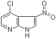 4-Chloro-3-nitro-1H-pyrrolo[2,3-b]pyridine molecular structure (CAS 918519-53-6)