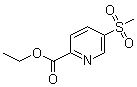 structure of CAS# 918967-32-5, 5-(Methylsulfonyl)-2-pyridinecarboxylic acid ethyl ester
