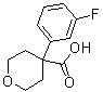 4-(3-Fluorophenyl)tetrahydro-2H-pyran-4-carboxylic acid molecular structure (CAS 919016-93-6)