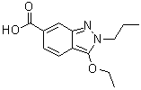 3-Ethoxy-2-propyl-2H-indazole-6-carboxylic acid molecular structure (CAS 919106-92-6)