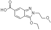 3-乙氧基-2-(2-甲氧基乙基)-2H-吲唑-6-羧酸分子结构 (CAS 919106-94-8)