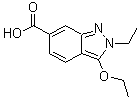 3-Ethoxy-2-ethyl-2H-indazole-6-carboxylic acid molecular structure (CAS 919106-96-0)