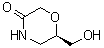 (R)-6-(Hydroxymethyl)morpholin-3-one molecular structure (CAS 919286-65-0)