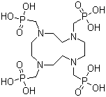1,4,7,10-Tetraazacyclododecane-1,4,7,10-tetrakis(methylphosphonic acid) molecular structure (CAS 91987-74-5)