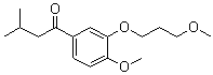 1-[4-Methoxy-3-(3-methoxypropoxy)phenyl]-3-methyl-1-butanone molecular structure (CAS 919995-27-0)