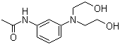 3-(N,N-二羟乙基)氨基乙酰苯胺分子结构 (CAS 92-02-4)