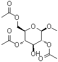 Methyl 2,4,6-tri-O-acetyl-beta-D-glucopyranoside molecular structure (CAS 92008-11-2)