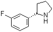 (S)-2-(3-Fluorophenyl)pyrrolidine molecular structure (CAS 920274-04-0)