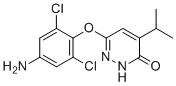 6-(4-amino-2,6-dichlorophenoxy)-4-isopropylpyridazin-3(2H)-one molecular structure (CAS 920509-28-0)
