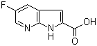 5-Fluoro-1H-pyrrolo[2,3-b]pyridine-2-carboxylic acid molecular structure (CAS 920978-94-5)