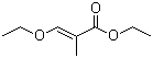 3-乙氧基-2-甲基-2-丙烯酸乙酯分子结构 (CAS 92145-32-9)