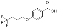 4-(4,4,4-Trifluorobutoxy)benzoic acid molecular structure (CAS 921623-31-6)