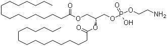 Dipalmitoyl phosphoethanolamine molecular structure (CAS 923-61-5)