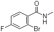 N-Methyl-2-bromo-4-fluorobenzamide molecular structure (CAS 923138-87-8)