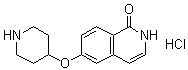 structure of CAS# 923262-96-8, 6-(4-Piperidinyloxy)-1(2H)-isoquinolinone hydrochloride