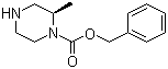 structure of CAS# 923565-99-5, (R)-2-Methyl-1-piperazinecarboxylic acid benzyl ester;(R)-2-Methylpiperazine-1-carboxylic acid benzyl ester