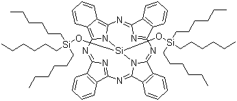 酞菁双(三己基硅氧基)硅烷分子结构 (CAS 92396-89-9)