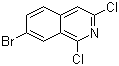 7-溴-1,3-二氯异喹啉分子结构 (CAS 924271-40-9)
