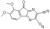 7,8-Dimethoxy-9-oxo-9H-indeno[1,2-b]pyrazine-2,3-dicarbonitrile molecular structure (CAS 924296-36-6)