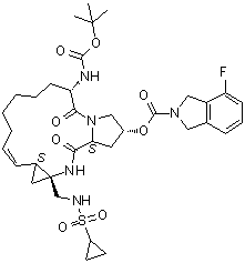Danoprevir molecular structure (CAS 924302-43-2)