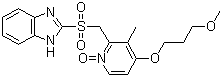 Rebeprazole sulfone N-oxide molecular structure (CAS 924663-37-6)