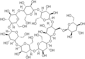 structure of CAS# 92517-02-7, 6-O-alpha-D-Glucosyl-beta-cyclodextrin