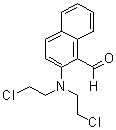 2-[Bis(2-chloroethyl)amino]-1-naphthalenecarboxaldehyde molecular structure (CAS 92553-57-6)