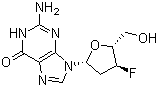 2',3'-Dideoxy-3'-fluoroguanosine molecular structure (CAS 92562-88-4)