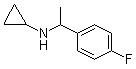 N-(1-(4-氟苯基)乙基)环丙胺分子结构 (CAS 926231-85-8)