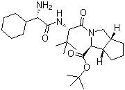 (1S,3aR,6aS)-2-[(2S)-2-[[(2S)-2-Amino-2-cyclohexylacetyl]amino]-3,3-dimethyl-1-oxobutyl]octahydrocyclopenta[c]pyrrole-1-carboxylic acid tert-butyl ester molecular structure (CAS 926276-18-8)