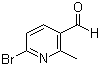 6-溴-2-甲基吡啶-3-甲醛分子结构 (CAS 926293-55-2)