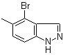 structure of CAS# 926922-40-9, 4-Bromo-5-methyl-1H-indazole