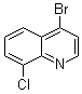 结构式 CAS# 927800-40-6, 4-溴-8-氯喹啉