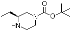 tert-Butyl (S)-3-ethylpiperazine-1-carboxylate molecular structure (CAS 928025-56-3)