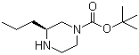 结构式 CAS# 928025-58-5, (3S)-3-丙基-1-哌嗪甲酸叔丁酯