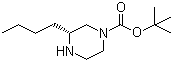 (3R)-3-Butyl-1-piperazinecarboxylic acid tert-butyl ester molecular structure (CAS 928025-59-6)
